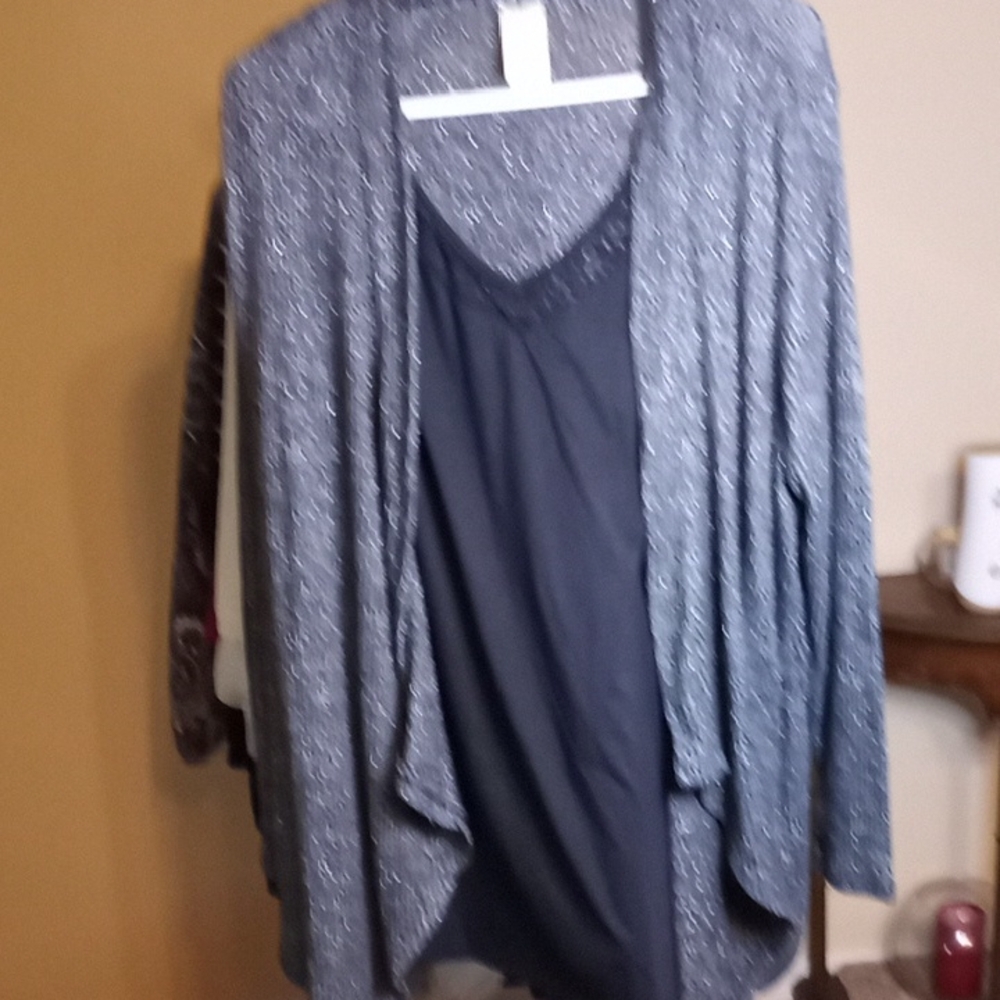 Faded Glory Women's Gray Sweater Cardigan